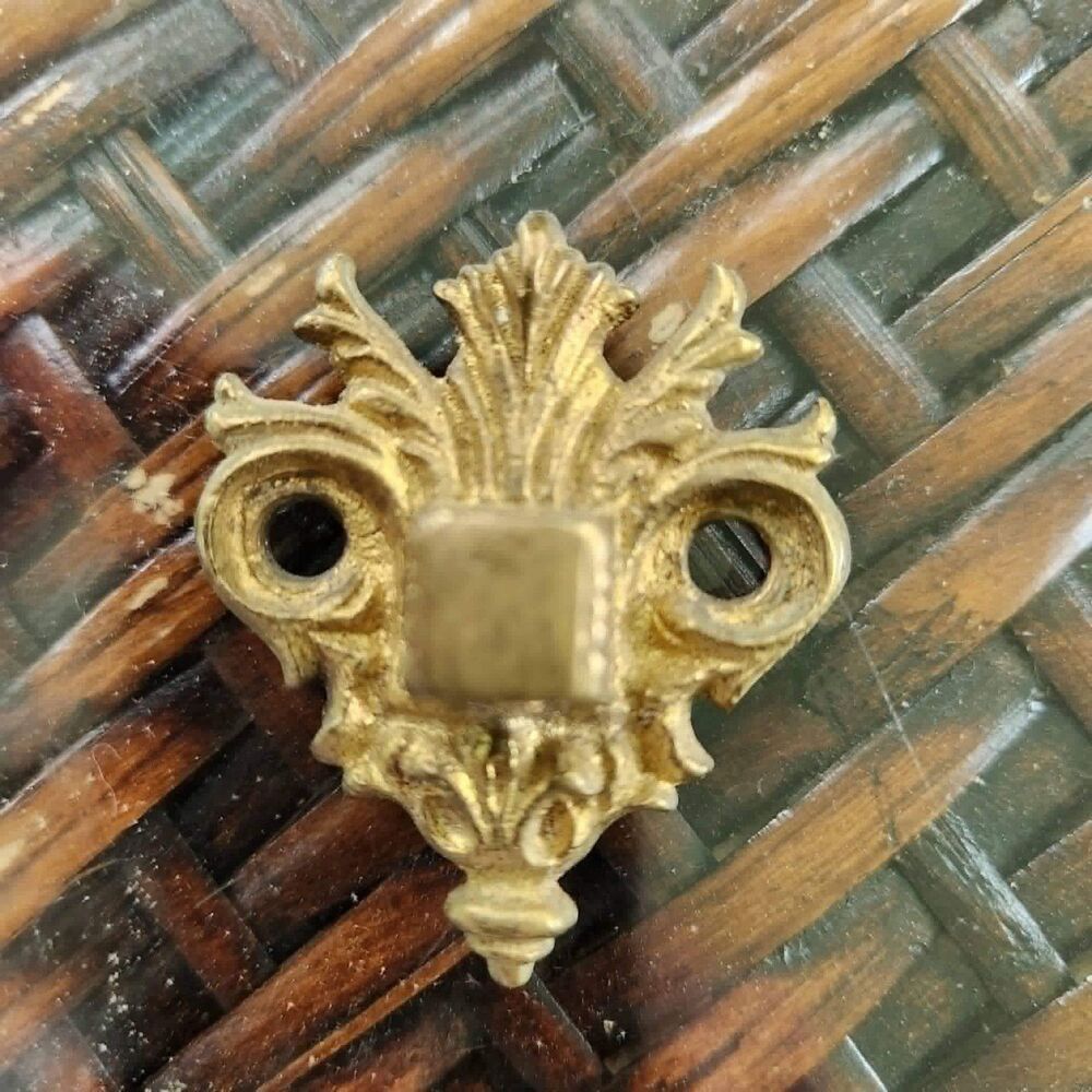 Candle Sconce Pair, 1850s French Ormolu Gilt Fleur de lis snuffers, Swivels - Picture 15 of 16